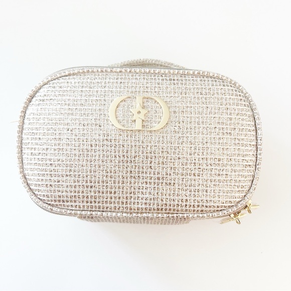 Dior Gold Textured Cosmetic Case - Picture 2 of 7